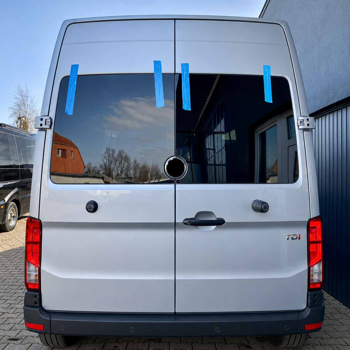 Hecktürscheiben Set für Volkswagen Crafter ab 2017 Hecktüren -L2-L4-