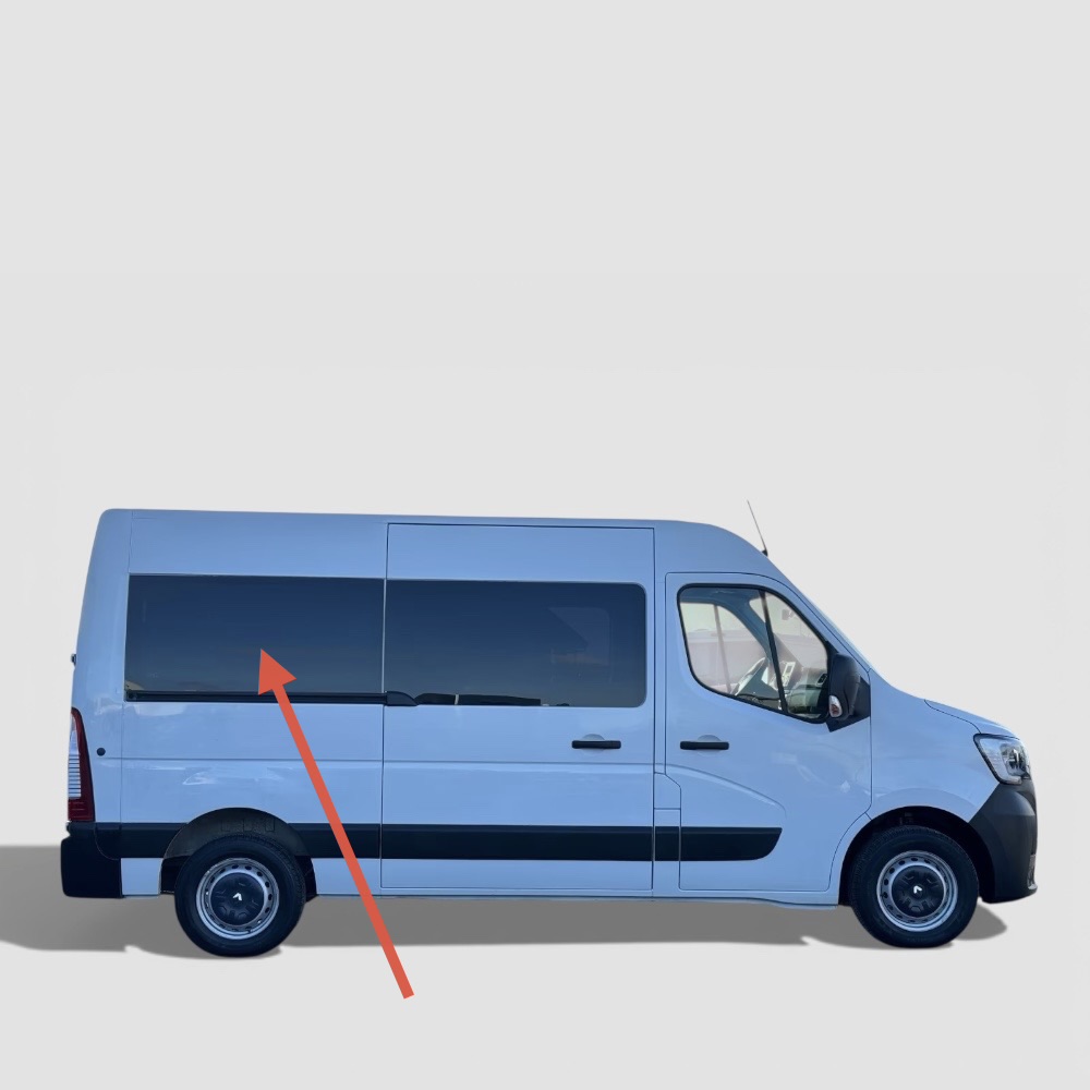HR Seitenscheibe für Nissan NV 400  ab 2010  nur Schiebetür -L2-