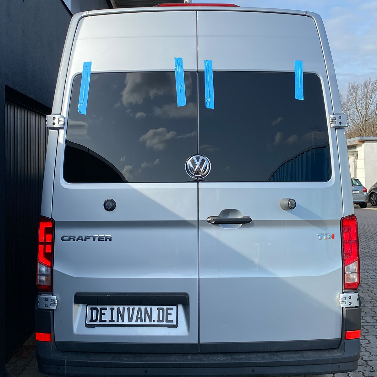 Hecktürscheiben Set für Volkswagen Crafter ab 2017 Hecktüren -L2-L4-